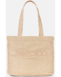 Jimmy Choo - Beach Medium Embroidered Tote Bag - Lyst