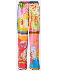 FARM Rio - Summer Picnic Printed Wide-Leg Pants - Lyst
