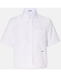 Prada - Cotton Poplin Shirt - Lyst