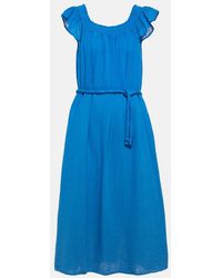 Velvet - Justine Cotton Midi Dress - Lyst
