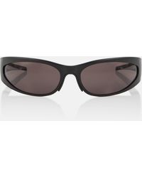 Balenciaga - Reverse Xpander Oval Sunglasses - Lyst
