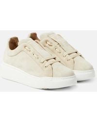 Max Mara - Sneakers Maxi Aus Veloursleder - Lyst