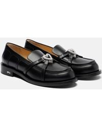 Mach & Mach - Mocassins Double Heart En Cuir - Lyst