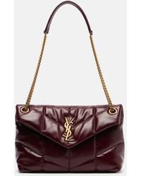 Saint Laurent - Bolso Al Hombro Puffer Small De Piel - Lyst