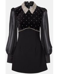 Rebecca Vallance - Crystal-Embellished Minidress - Lyst
