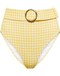 Womens Beachwear and swimwear outfits Alexandra Miro Beachwear and swimwear outfits Alexandra Miro Clara Gingham Swimsuit in Yellow 