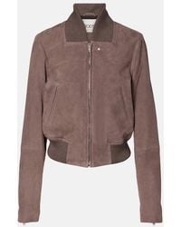 Tod's - Suede Bomber Jacket - Lyst
