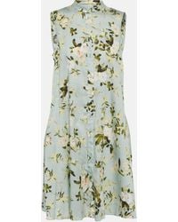 Erdem - Soleil Belted Floral-print Cotton Midi Dress - Lyst