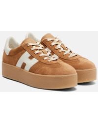 Hogan - H698 Suede Platform Sneakers - Lyst