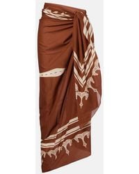 Johanna Ortiz - Cotton Printed Beach Cover-Up - Lyst