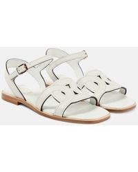 Tod's - Catena Leather Sandals - Lyst