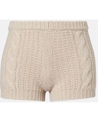 Magda Butrym - Cable-Knit Cashmere Shorts - Lyst