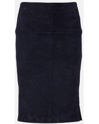 Stouls - Gin Suede Pencil Skirt - Lyst