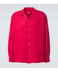 A.PRESSE - Vintage Silk And Linen Shirt - Lyst