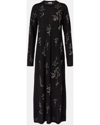Altuzarra - Beaded Wool And Silk Maxi Dress - Lyst