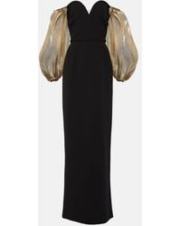 Safiyaa - Off-Shoulder-Robe Auriel Aus Crepe - Lyst