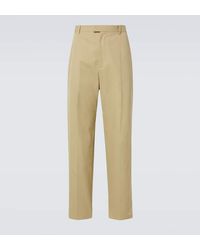 Bottega Veneta - Gerade Hose Aus Baumwoll-Twill - Lyst