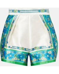 ALÉMAIS - Vivianna Printed High-Rise Shorts - Lyst