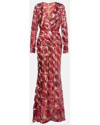 Elie Saab - Abito Con Ricamo - Lyst