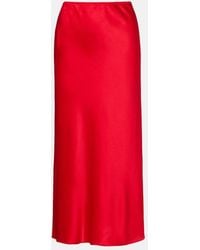 Dorothee Schumacher - Sense Of Shine Satin Midi Skirt - Lyst