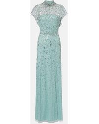 Jenny Packham - Crystal Drop Embellished Gown - Lyst