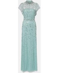 Jenny Packham - Crystal Drop Embellished Gown - Lyst