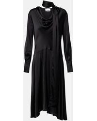 Ganni - Asymmetric Midi Dress - Lyst