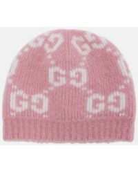 Gucci - Bonnet Gg En Alpaga Melange - Lyst