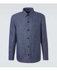 ZEGNA - Cashmere, Linen And Silk Overshirt - Lyst