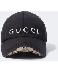 Gucci - Logo Cotton And Silk Baseball Cap - Lyst