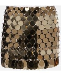 Rabanne - Sequined Miniskirt - Lyst