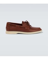 Loro Piana - Segelschuhe Sea-Sail Walk Aus Leder - Lyst