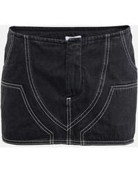 Off-White c/o Virgil Abloh - Minigonna di jeans a vita bassa - Lyst
