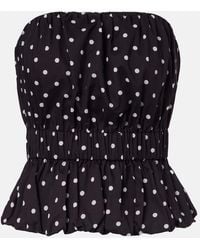 Posse - Aurelia Polka-Dot Top - Lyst