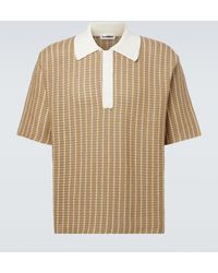 Jil Sander - Knitted Cotton Polo Shirt - Lyst