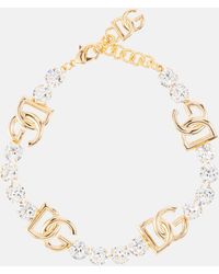 Dolce & Gabbana - Dg Embellished Necklace - Lyst