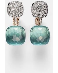 Pomellato - Nudo 18Kt Rose And Earrings With Topazes And Diamonds - Lyst