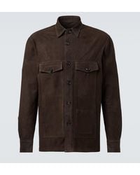 Thom Sweeney - Suede Field Jacket - Lyst