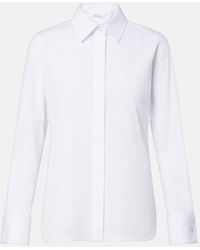 Max Mara - Cotton-Blend Poplin Shirt - Lyst