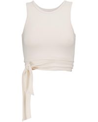 Live The Process Ballet Stretch-jersey Top - Natural