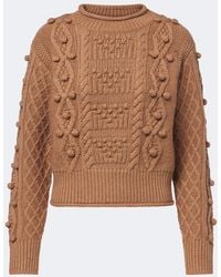 Emilia Wickstead - Milo Cable-Knit Wool Sweater - Lyst
