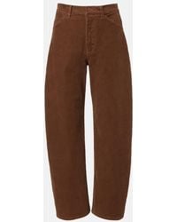 Nili Lotan - Tribeca Cotton-Blend Corduroy Barrel-Leg Pants - Lyst