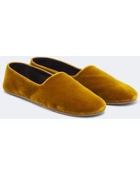 The Row - Ponti Velvet Slip-On Shoes - Lyst