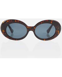 Versace - Gafas de sol redondas con adornos - Lyst