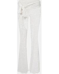 Bananhot - Vecna Sheer Lace Flared Pants - Lyst