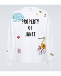 Bode - Property Of Janet Cotton Jersey Sweatshirt - Lyst