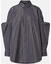 Sacai - Striped Oversized Cotton-Blend Shirt - Lyst