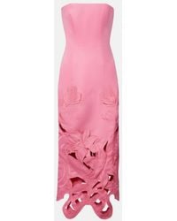 LEO LIN - Rayna Floral-Applique Bustier Gown - Lyst