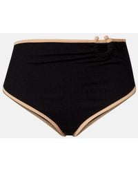 Johanna Ortiz - Ribbed-Knit Bikini Bottoms - Lyst