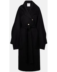 Sportmax - Baldo Scarf-Detail Virgin Wool Coat - Lyst